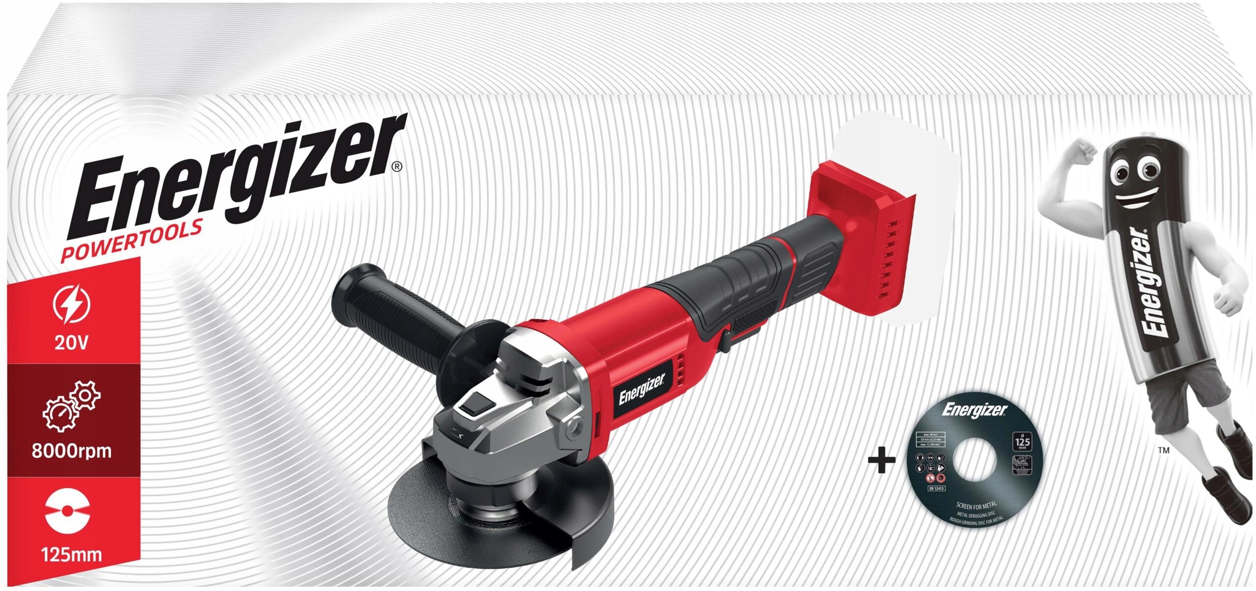 Kompatybilność z akumulatorami Energizer 20V – Wydłużony czas pracy