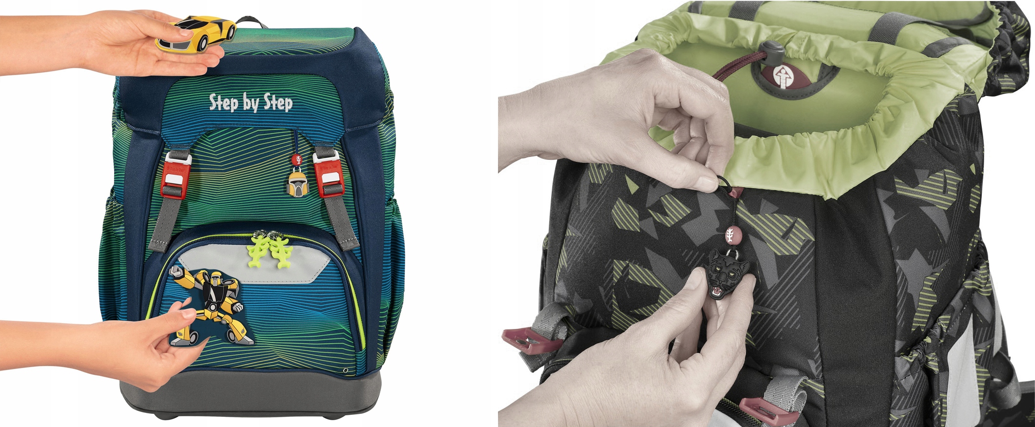 Wymienne ozdoby MAGIC MAGS – Stwórz unikalny styl plecaka