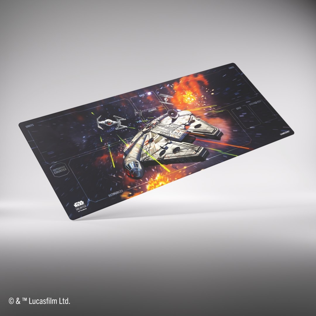 Gamegenic: Star Wars Unlimited Card Game - Xtra-Wide Game Mat - Millenium Falcon – Idealna mata do gry