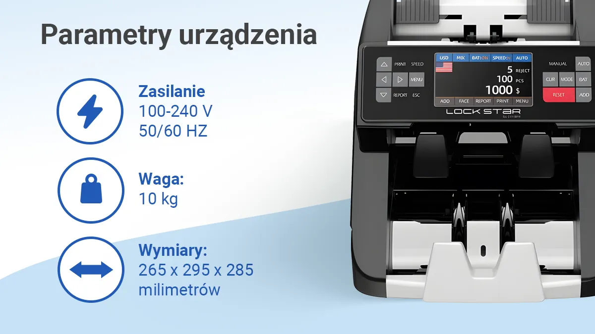 Zasilanie waga wymiary