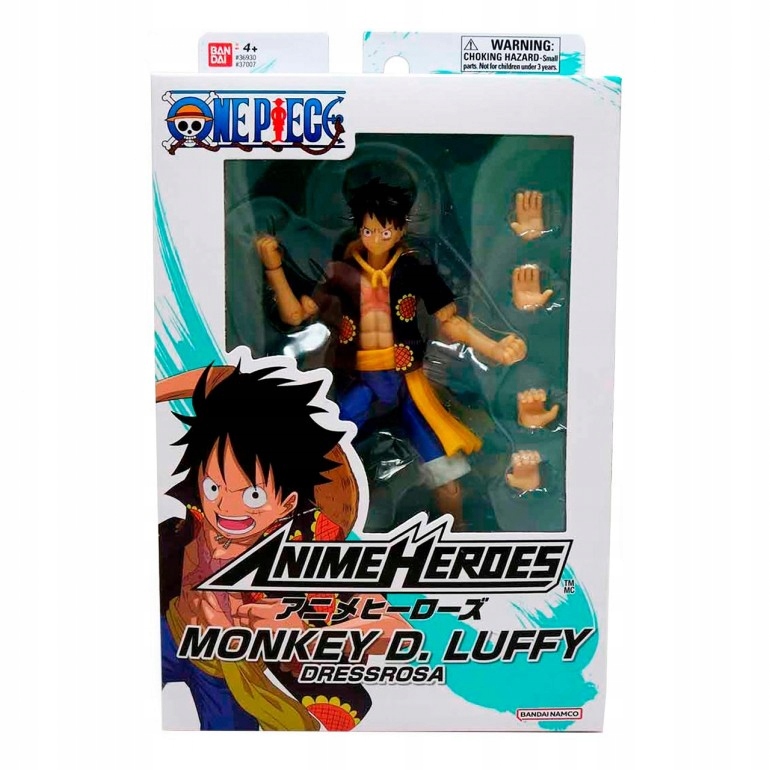 Figurka ANIME HEROES ONE PIECE - MONKEY D. LUFFY DRESSROSA – Idealny dodatek do kolekcji