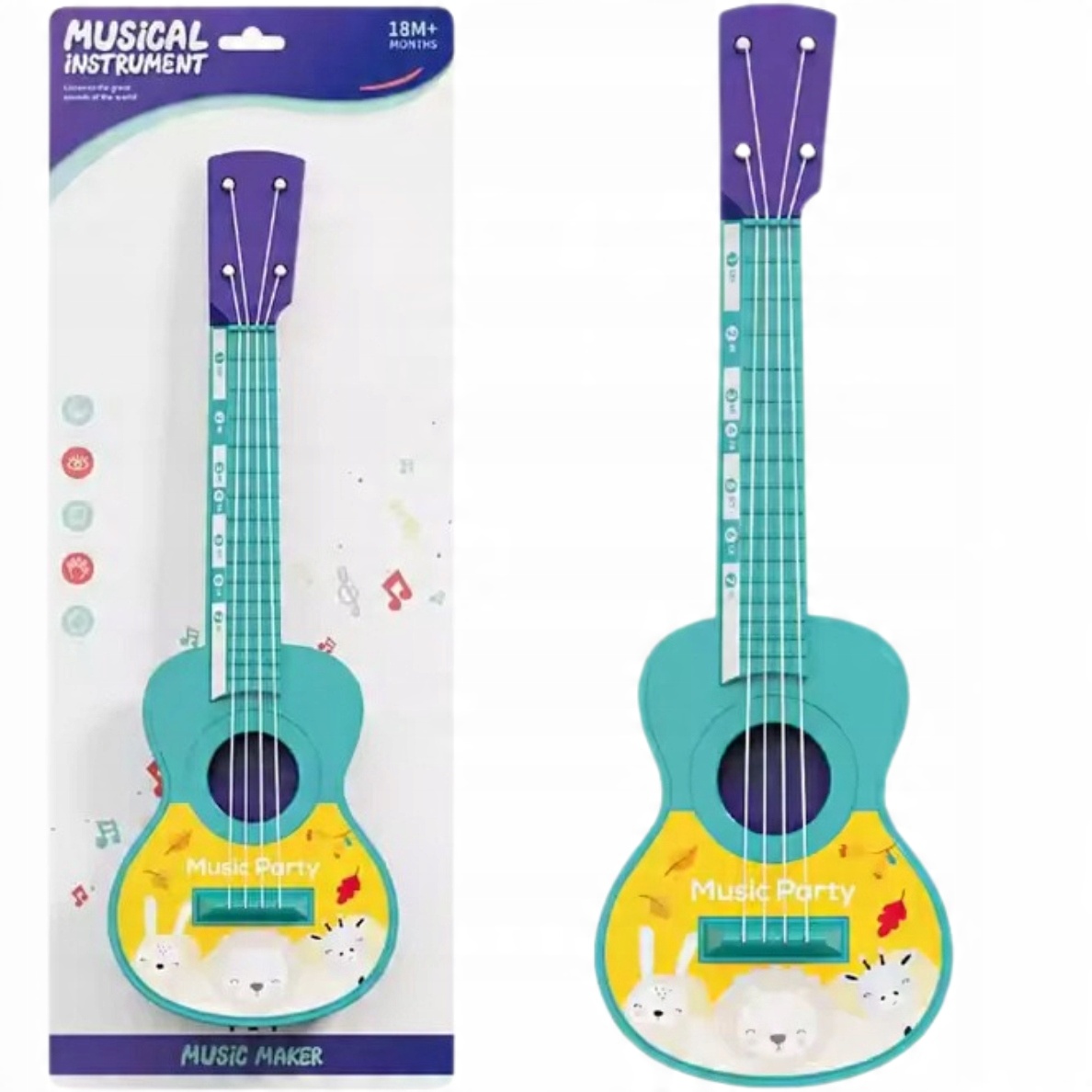Gitara na blistrze 2kol A-1700 84938 – Muzyczna przygoda dla dzieci