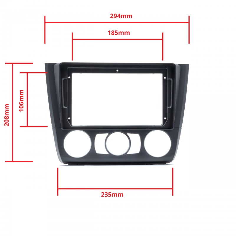 Ramka do radia BMW Serii 1 E81 E82 E87 E88 2007-2011 – Idealne dopasowanie dla Twojego pojazdu
