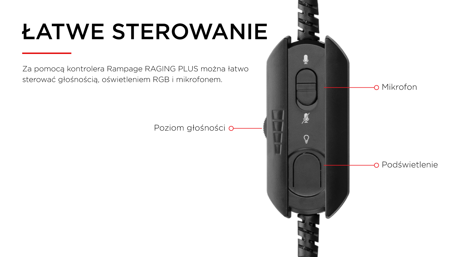 Słuchawki gamingowe Rampage RM-K19