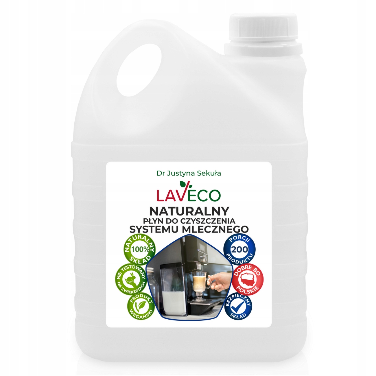 LAVECO Naturalny płyn do czyszczenia systemu mlecznego – Czystość i smak w Twoim ekspresie