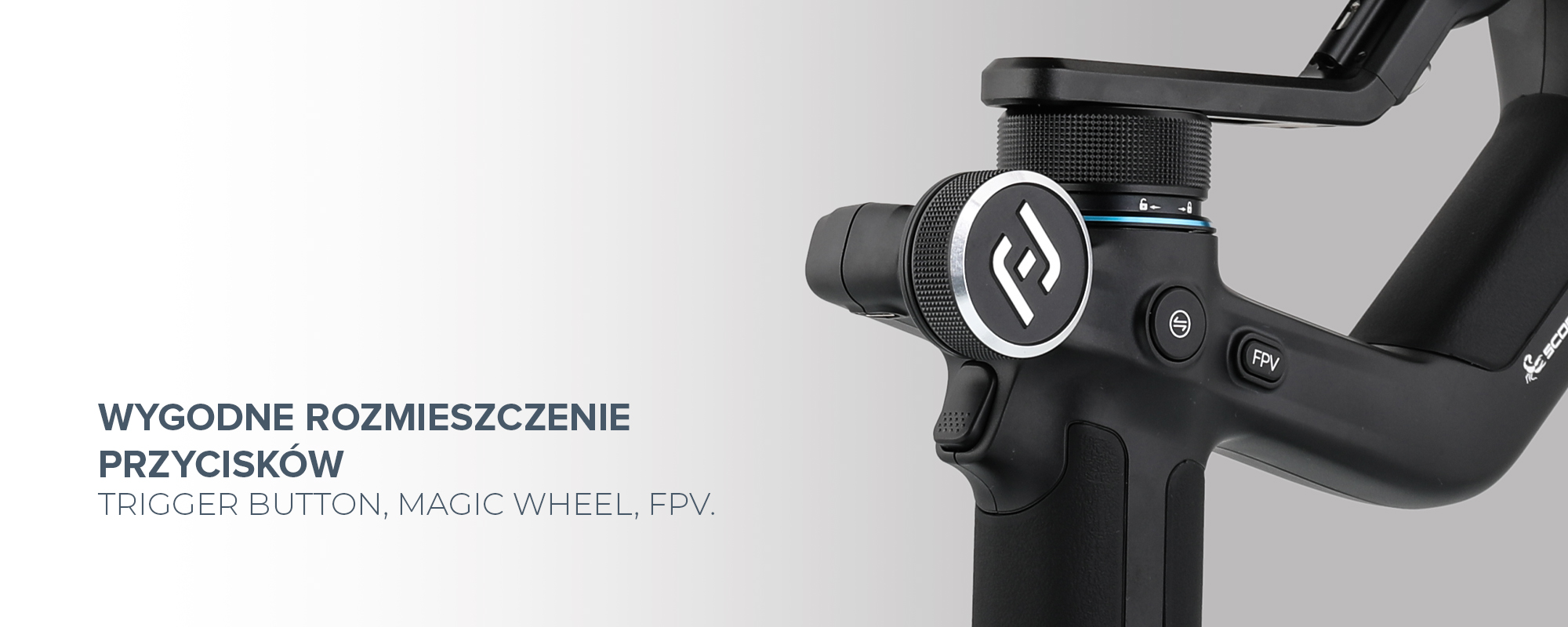 Gimbal ręczny FeiyuTech Scorp F1 mini do smartfonów, kamer sportowych i aparatów bezlusterkowych