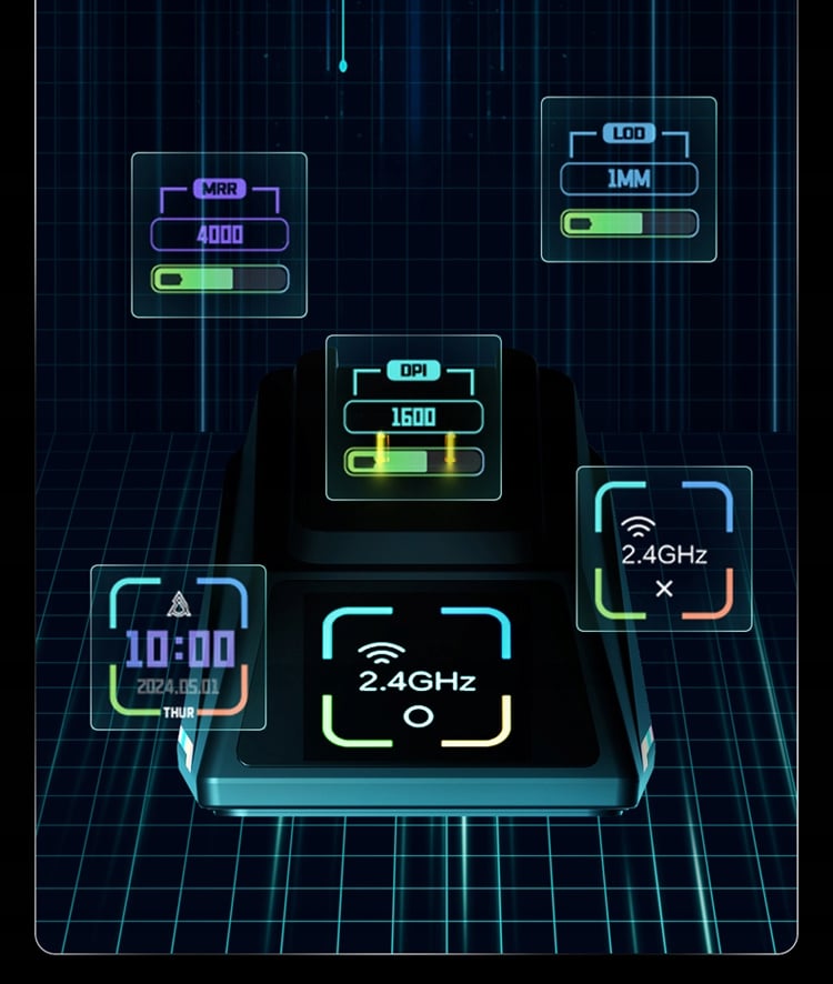 Technologia bezprzewodowa 8Khz dla płynnej rozgrywki