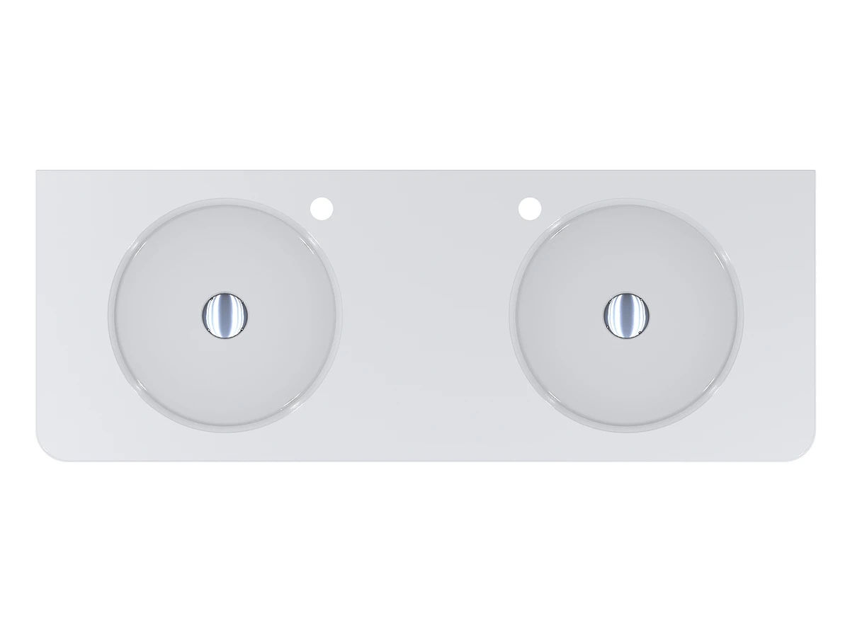 Minimalistyczny design z dwoma osobnymi misami