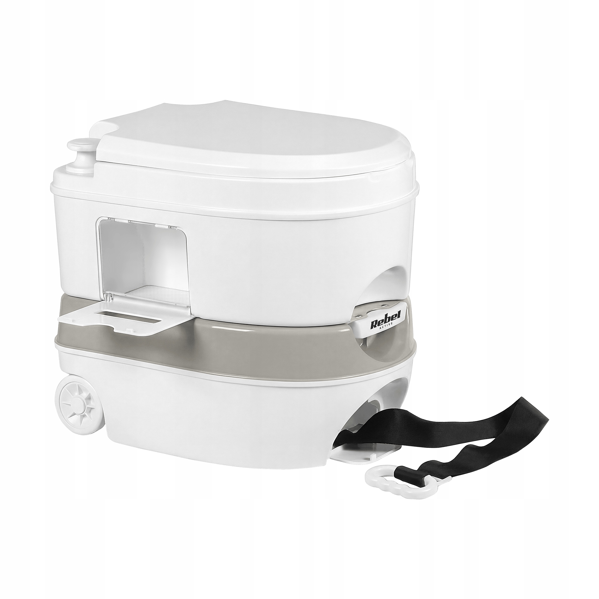 System dwóch zbiorników z przyciskiem rozdzielania