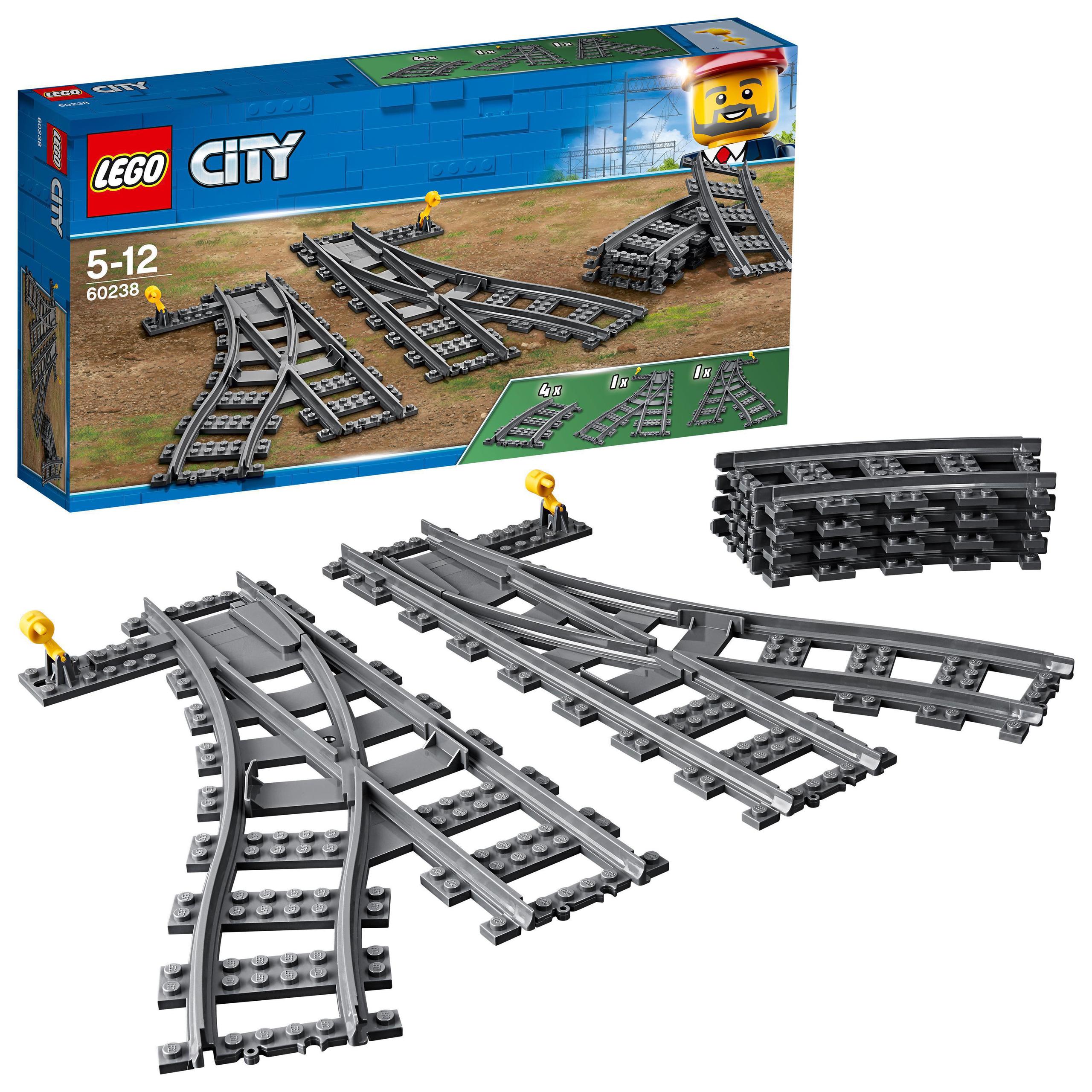 LEGO City 60238 Zwrotnice – Rozbuduj swoje miasto LEGO®