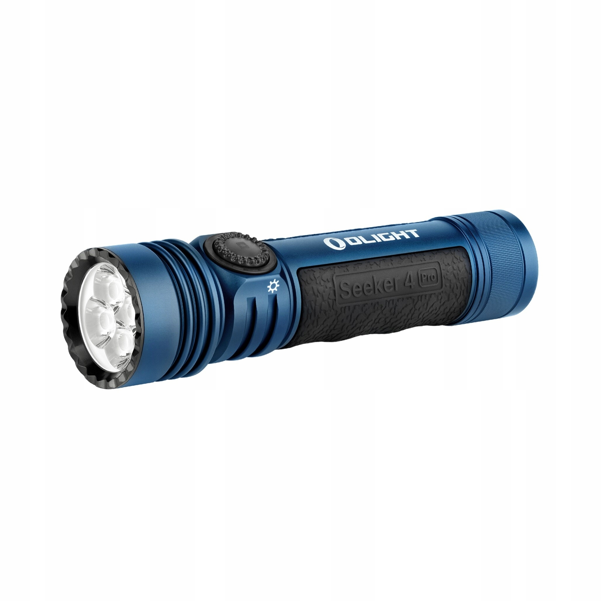 Latarka Olight Seeker 4 Pro – Niezawodne źródło światła w ciemno niebieskim kolorze