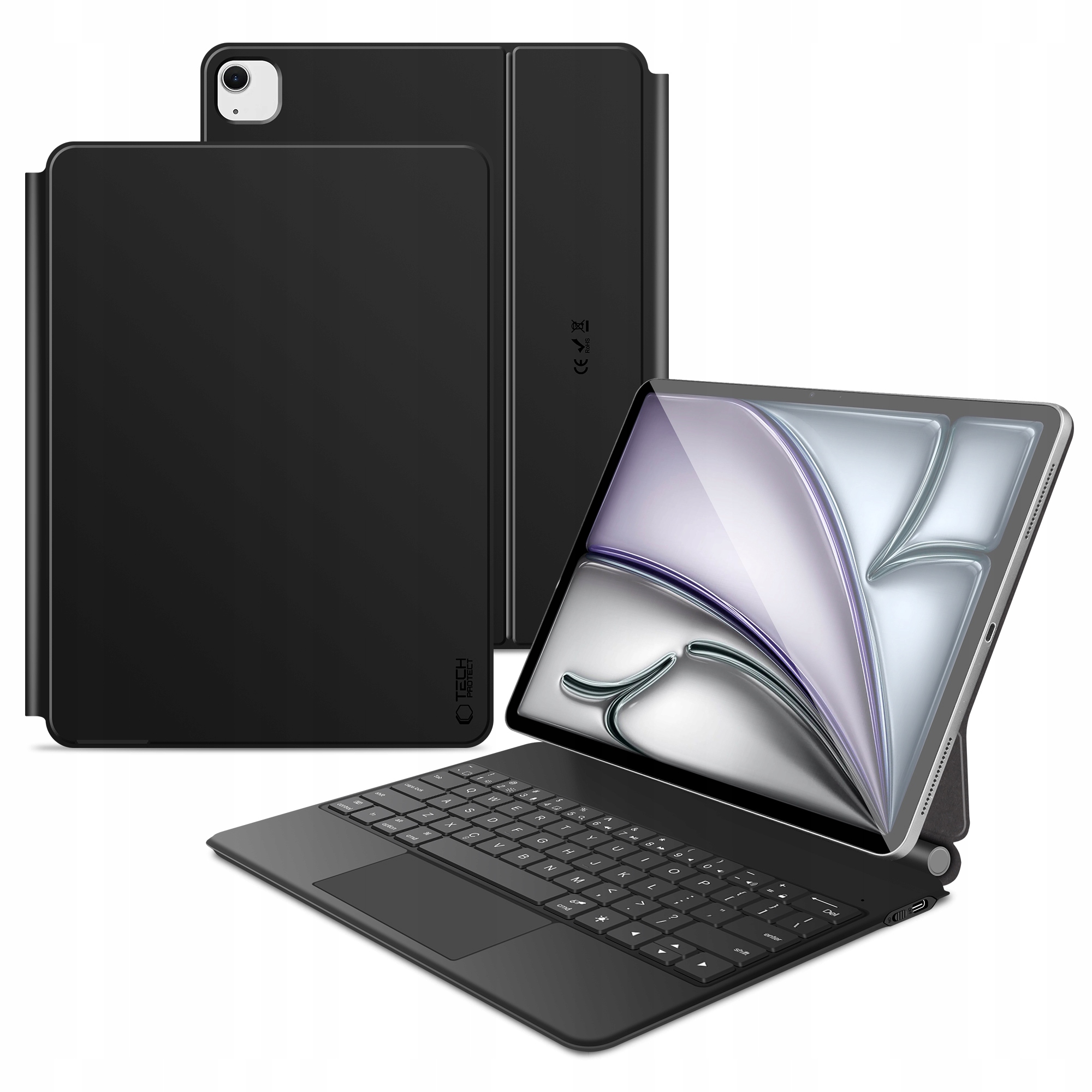 TECH-PROTECT SMARTCASE MAGNETIC + KEYBOARD IPAD PRO 12.9” 4 / 5 / 6 / 2020-2022 / AIR 13” 1 / 2 / 2024-2025 – Nowoczesne etui z klawiaturą