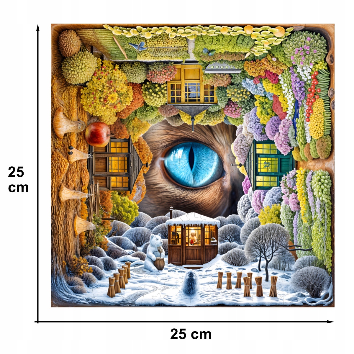 Wyjątkowe kolory i kształty puzzli