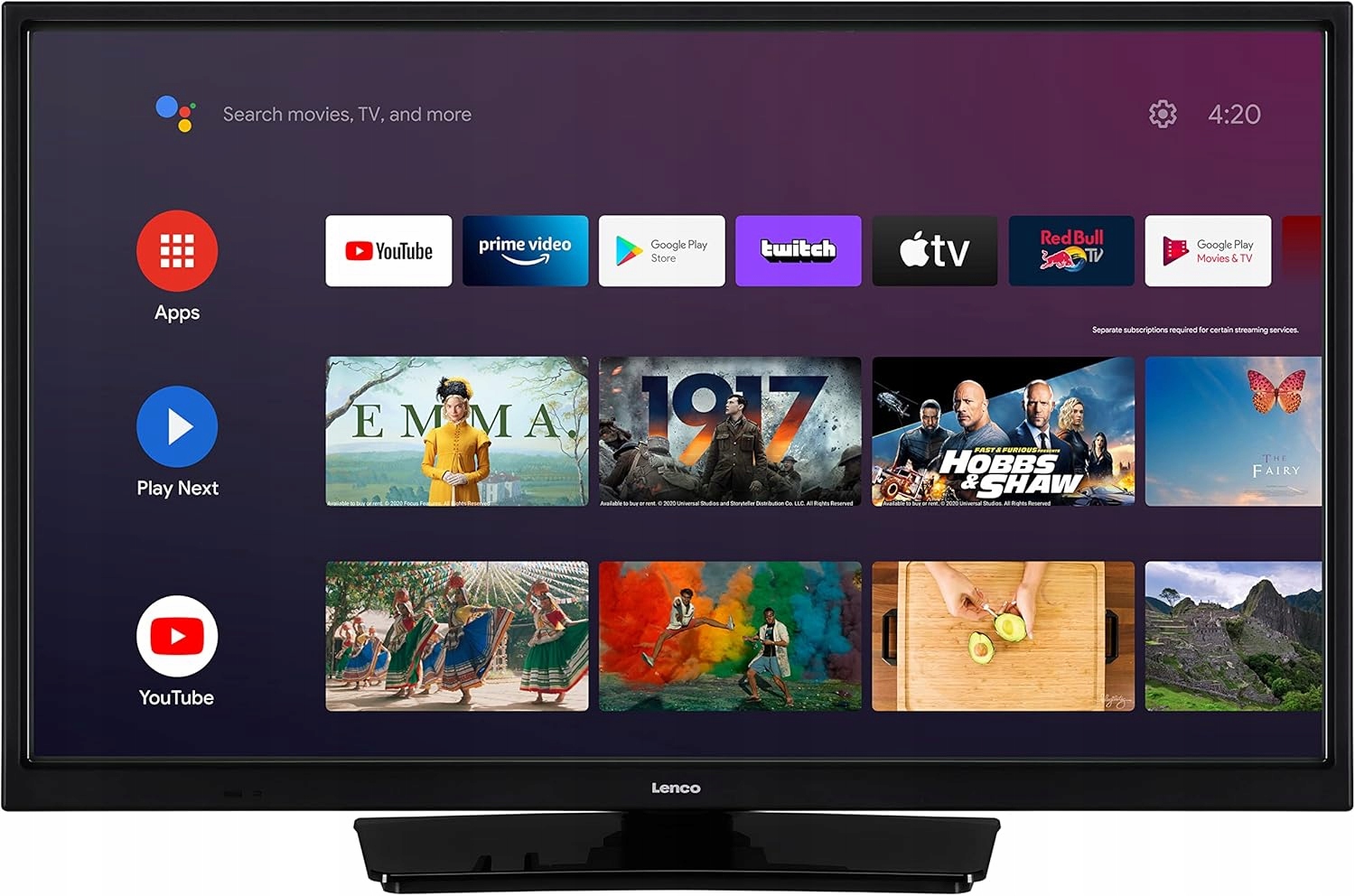 Szeroka gama aplikacji: Netflix, Amazon Prime, Disney+ i inne