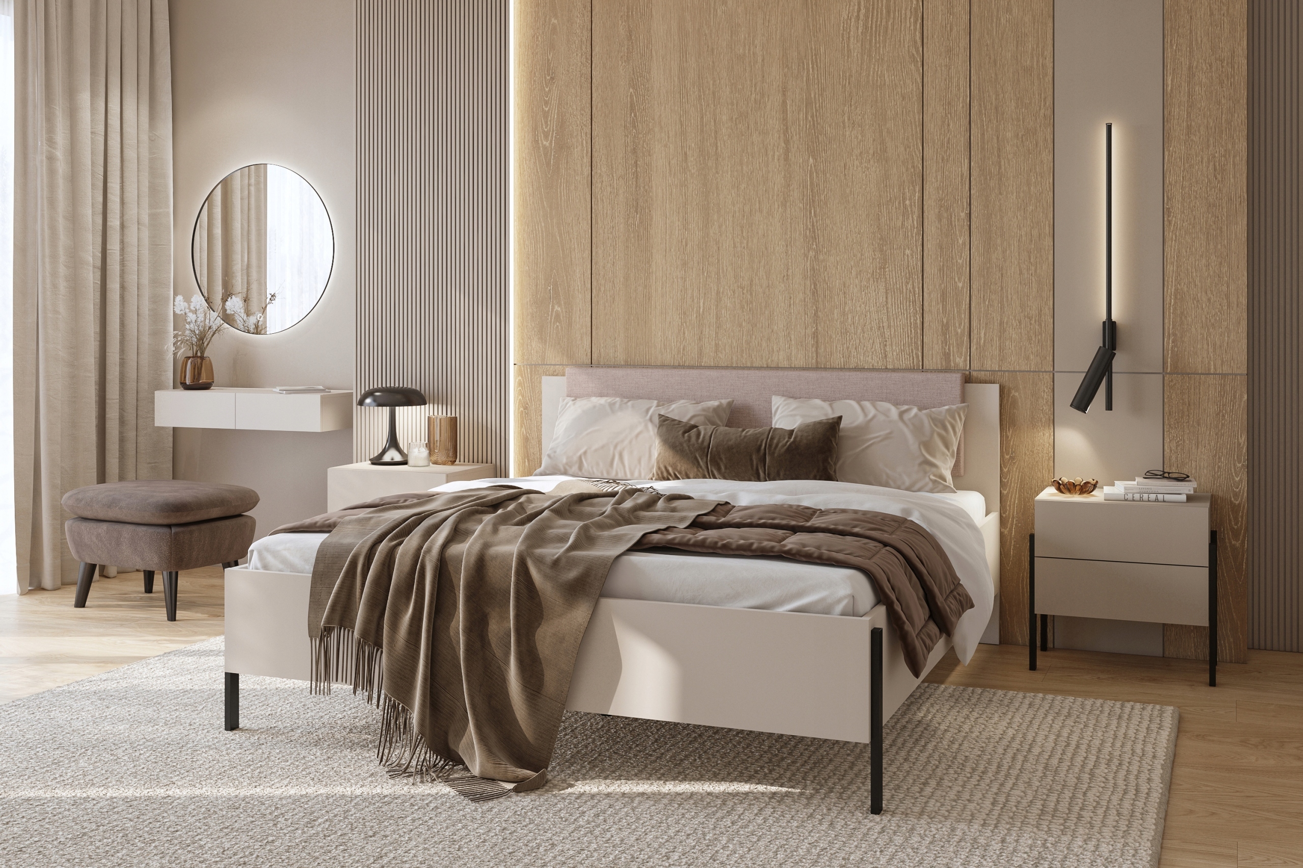 Eleganckie tapicerowane wezgłowie – Wygodne oparcie dla relaksu