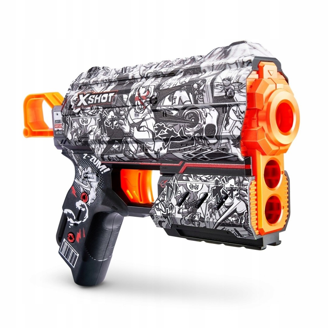 ZURU X-Shot Skins - Flux Illustrate, Dart Blaster – Idealna zabawa dla małych strzelców