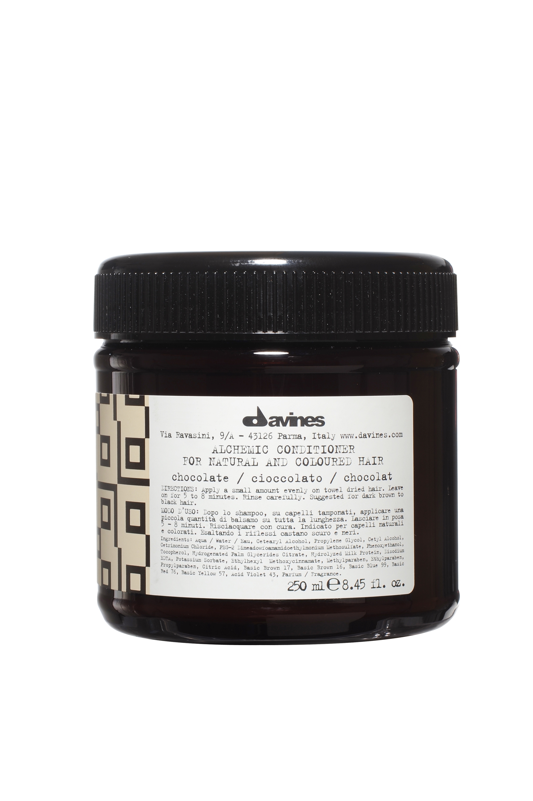 Odżywka do włosów Davines Alchemic Chocolate – Intensyfikacja koloru i blasku