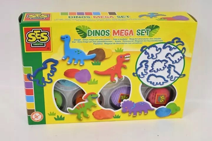 Zestaw ciastoliny Dinozaury – Odkryj świat prehistorycznych stworów