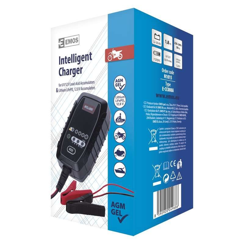 Ładowarka akumulatorów 6/12V 0.8A 1.2-30Ah – Niezawodne zasilanie dla Twojego pojazdu