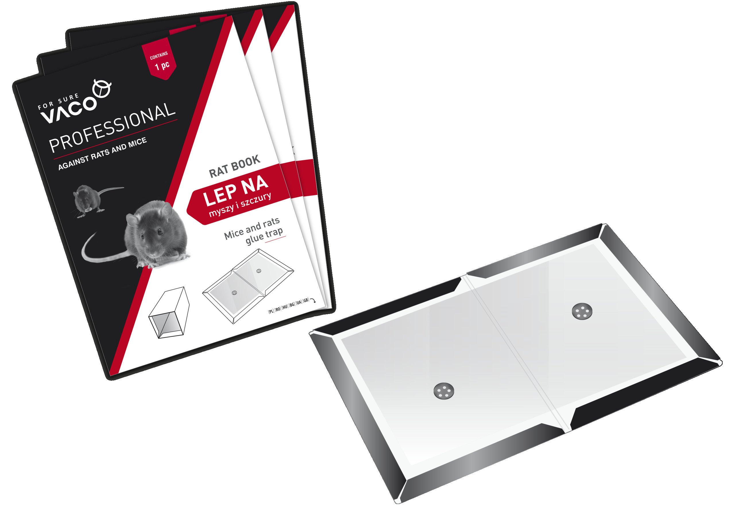 Zestaw 10szt Lep na myszy i szczury VACO PRO – Skuteczne rozwiązanie w walce z gryzoniami