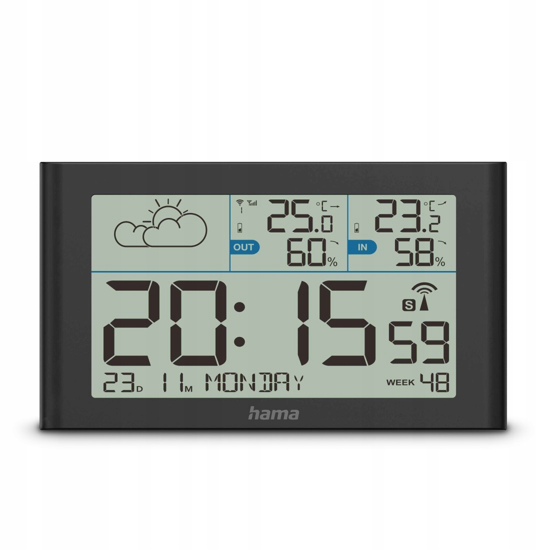 Cyfrowe wyświetlanie temperatury i wilgotności