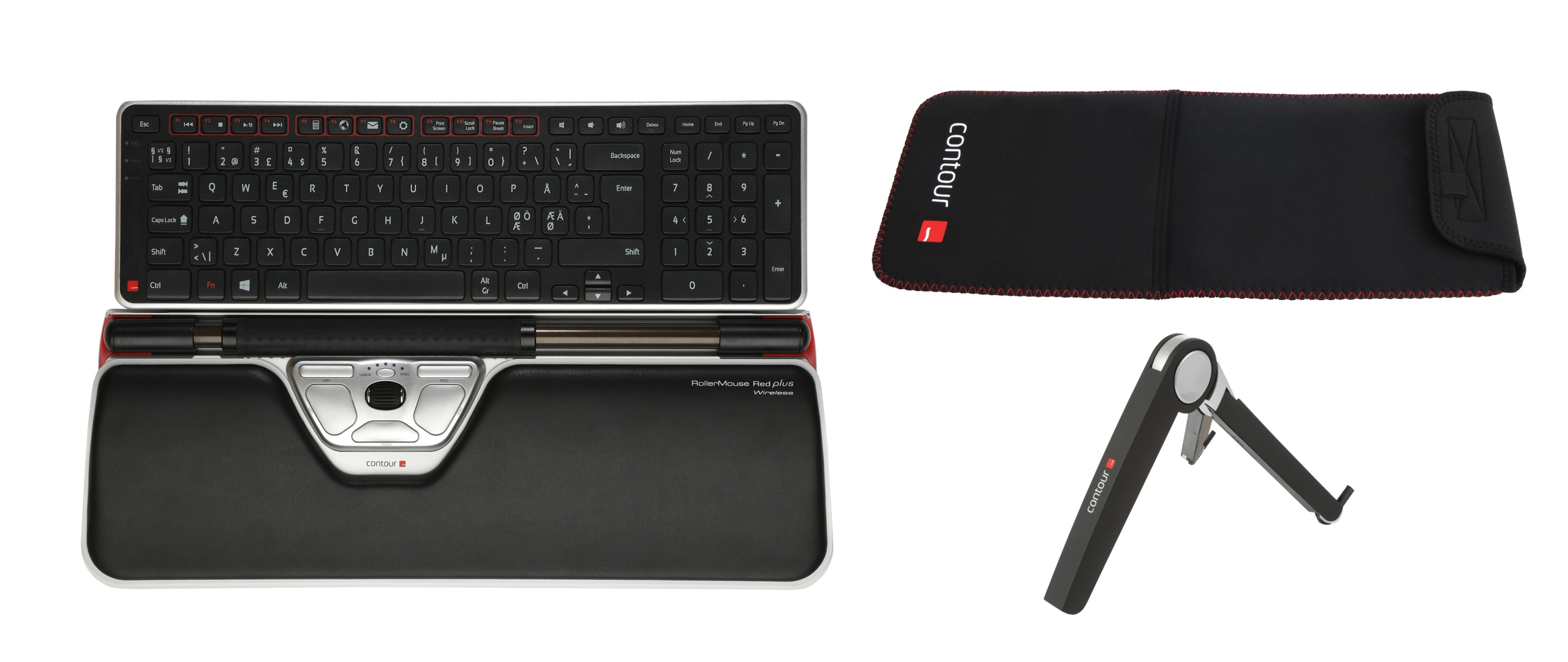 Bezprzewodowy zestaw RollerMouse Red plus Travel
