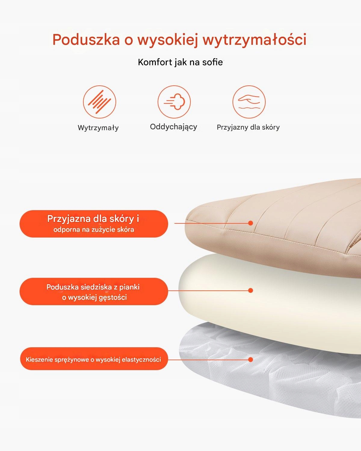 Miękkie podłokietniki dla maksymalnego komfortu