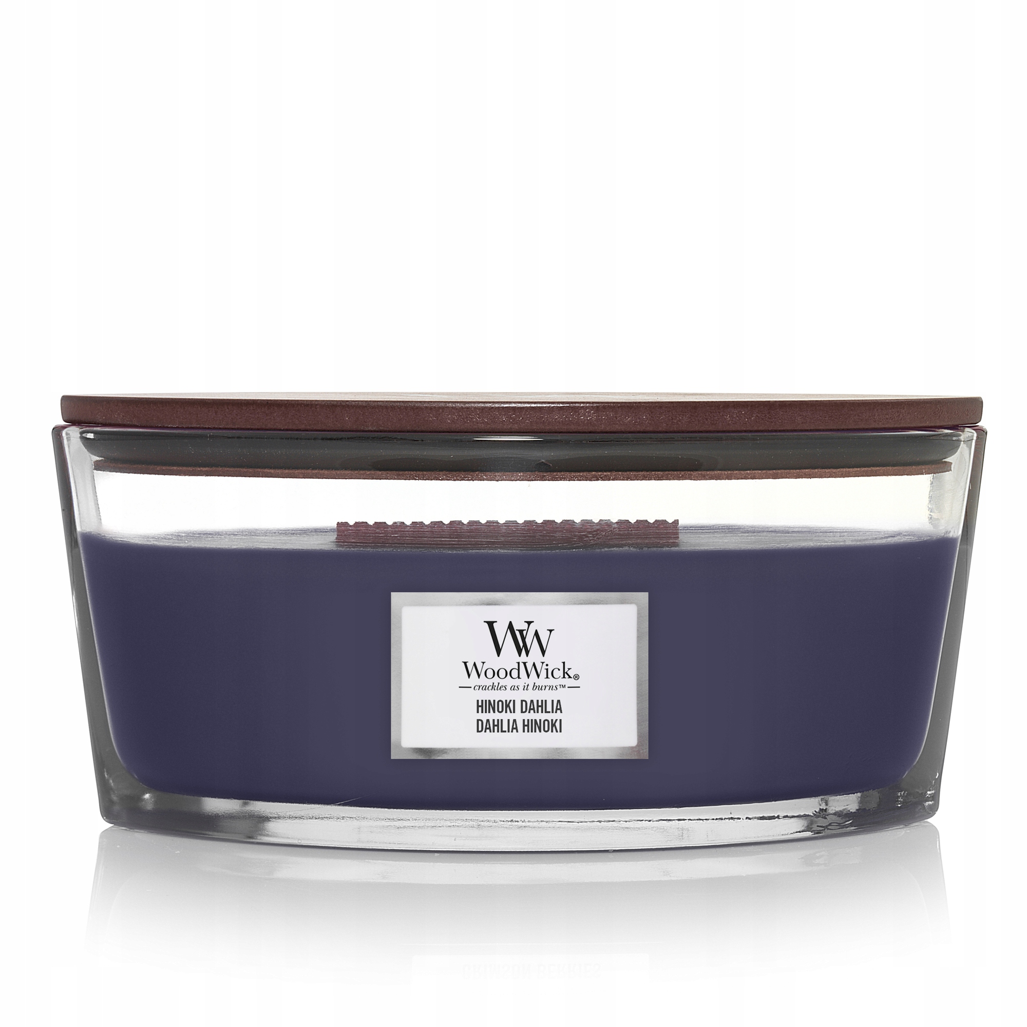 WoodWick Hinoki Dahlia 453,6g – Elegancka świeca zapachowa do Twojego domu
