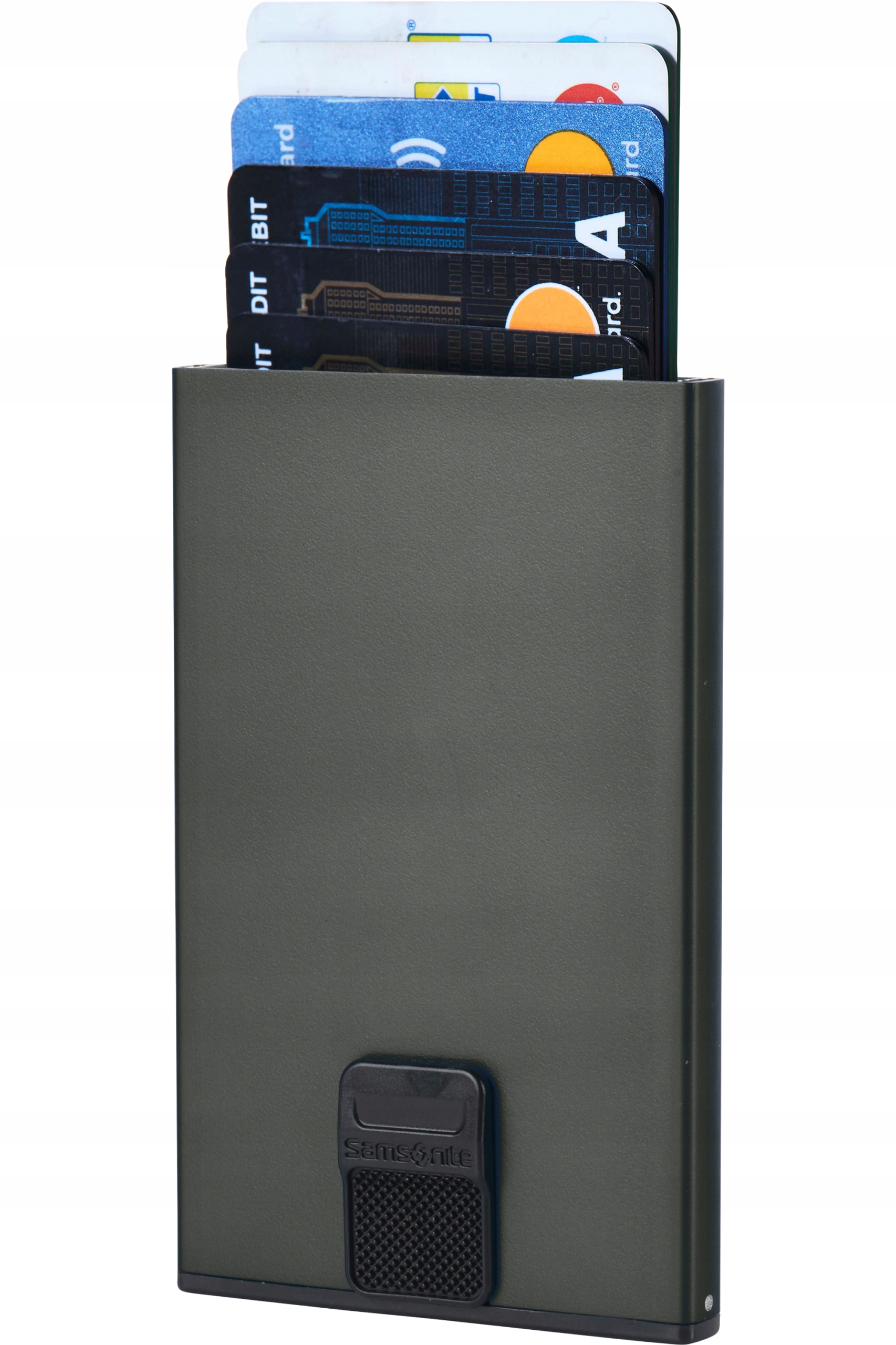 Portfel Samsonite Alu Fit – Stylowe etui na karty w kolorze szarym