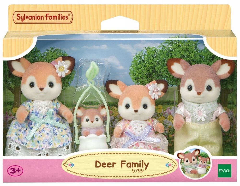 Zestaw z czterema figurkami – Rodzice, siostra i maluch