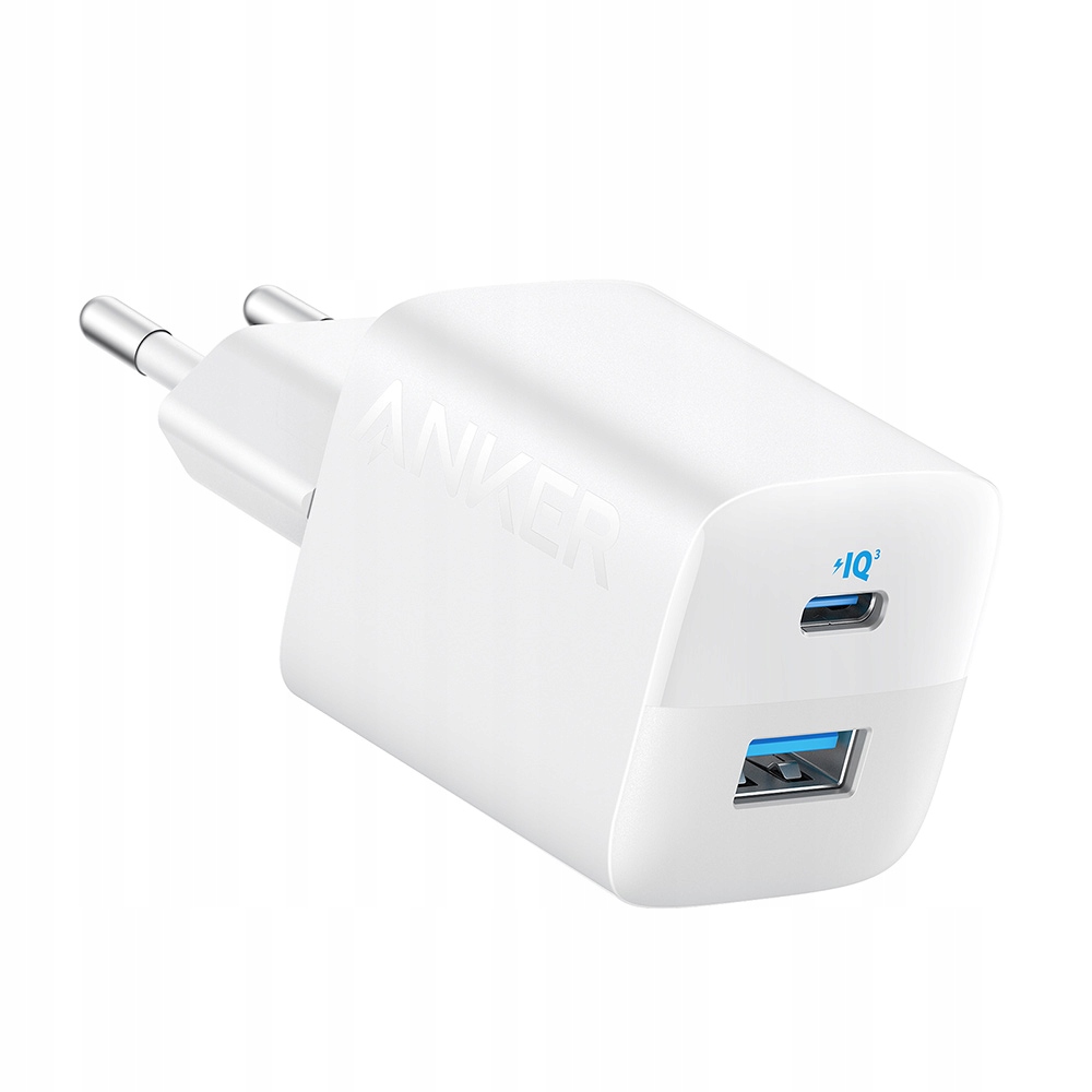 Ładowarka Anker 323 33W 1x USB-A 1x USB-C Biała – Wydajne ładowanie dla Twoich urządzeń