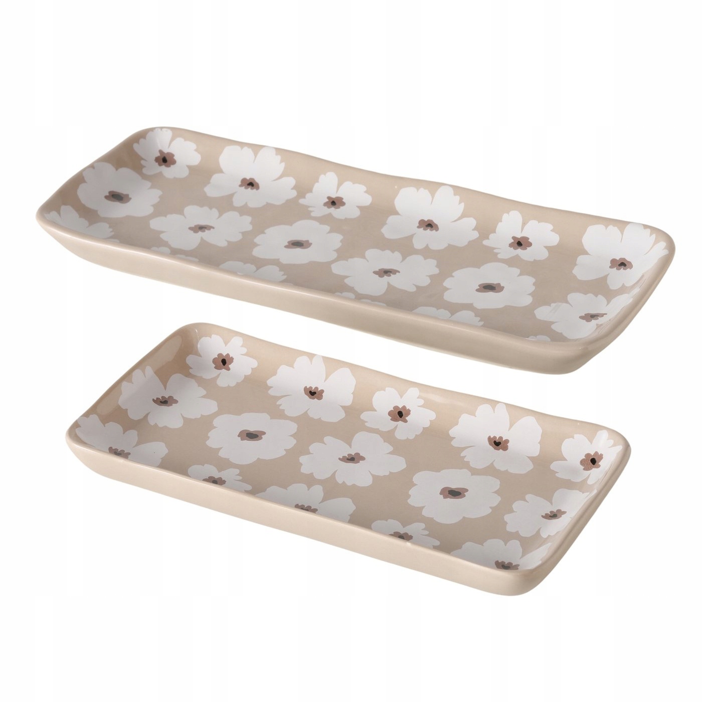 Patery ceramiczne w kwiaty, 13 - 15 cm, CANEA – Elegancja i funkcjonalność w Twojej kuchni