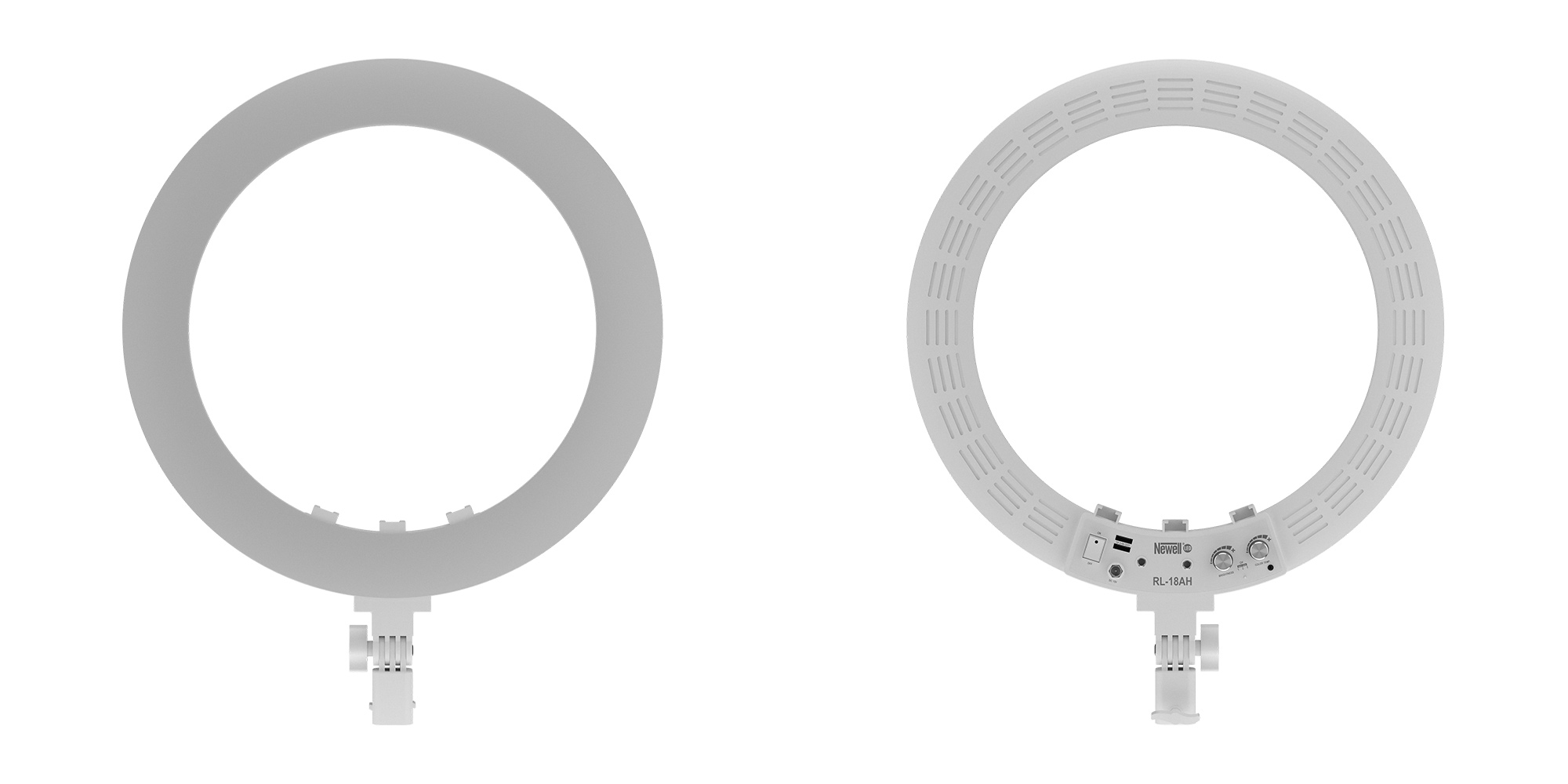 Lampa pierścieniowa LED Newell RL-18A - WB (3200 K - 5500 K) - Arctic White
