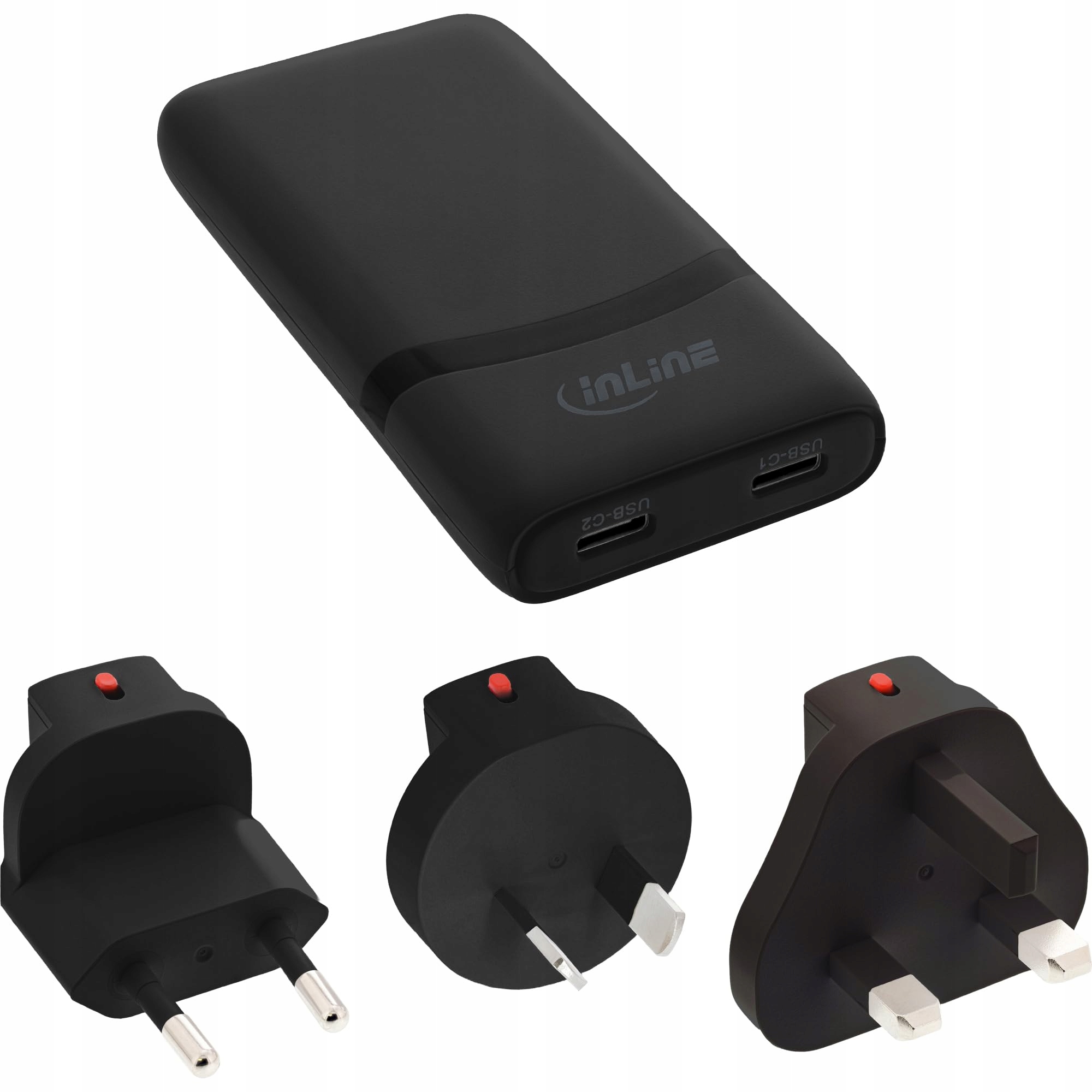 InLine USB Travel Power Adapter Charger – Wydajne ładowanie w podróży