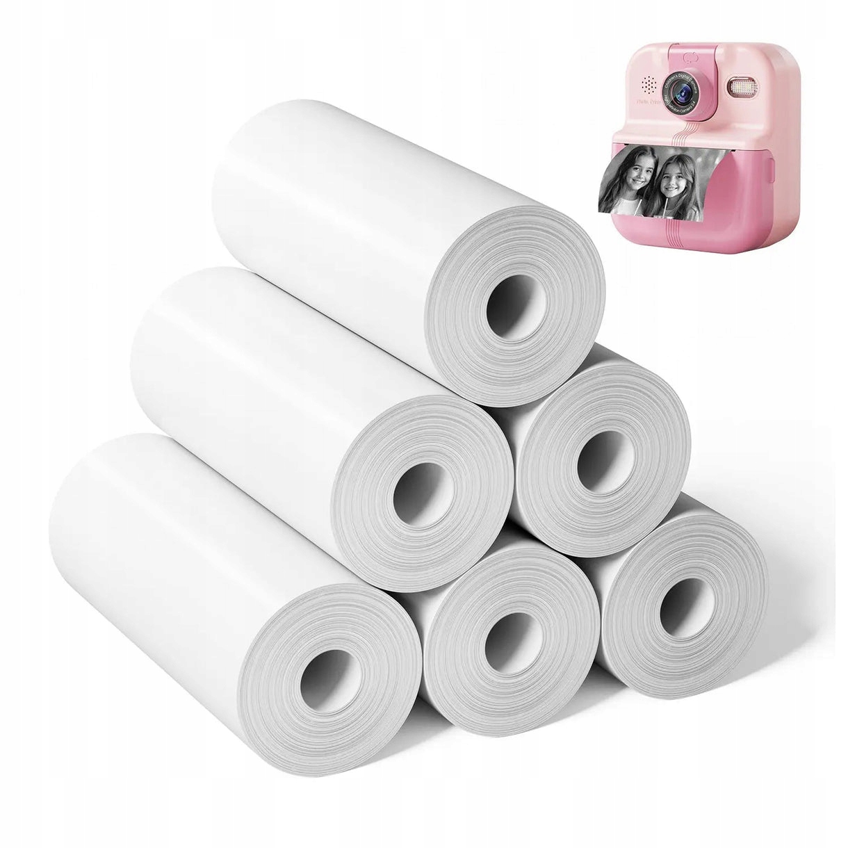 Zestaw 6 rolek papieru – Wymiary 57 mm x 6 m