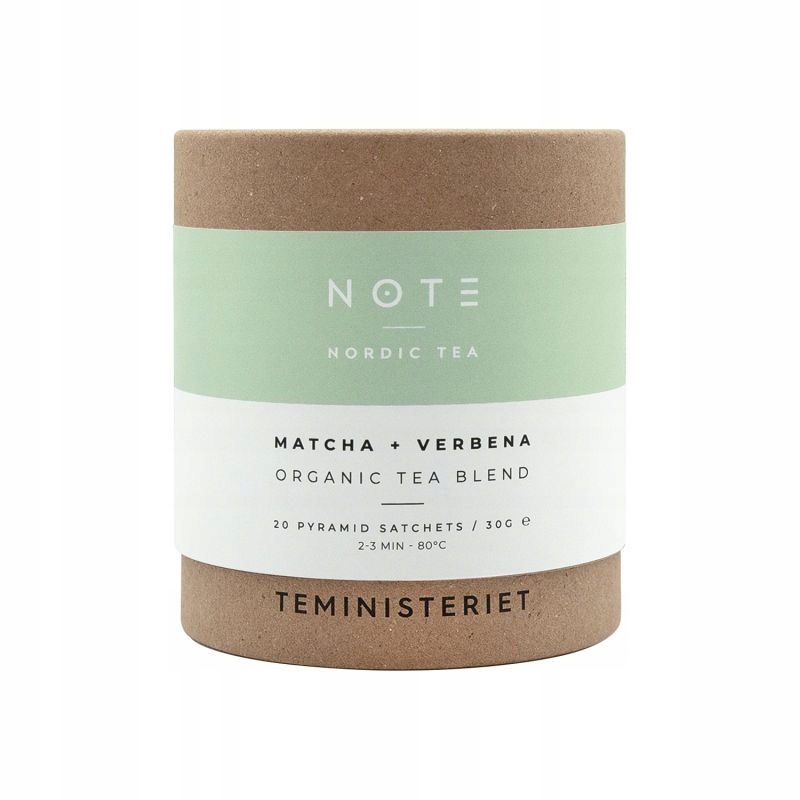 Teministeriet NOTE Matcha Verbena Organic – Herbata Zielona 20 Torebek