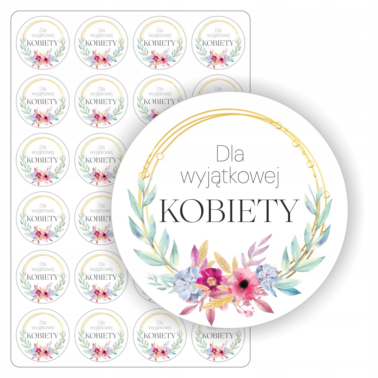 Naklejki arkusz etykiet dziewczyny koleżanek – Idealny prezent na Dzień Kobiet