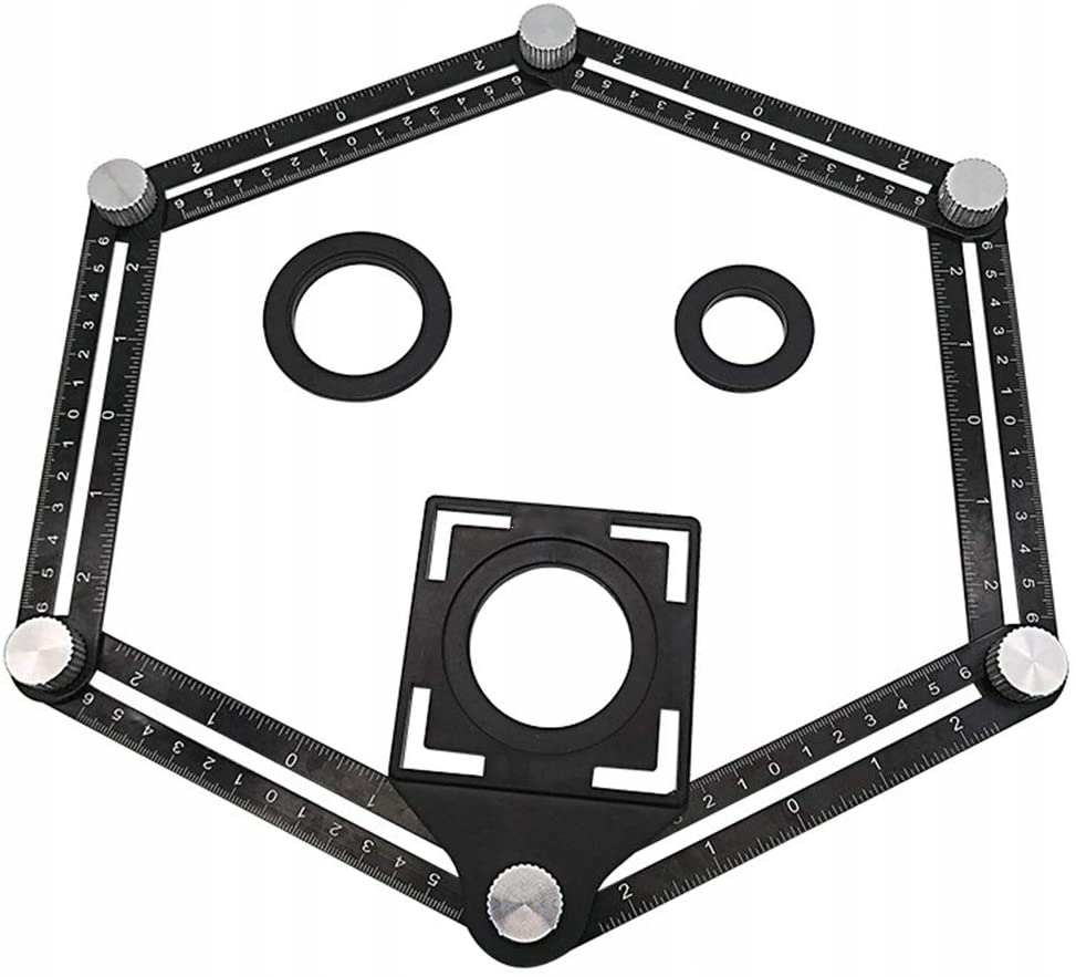 Wygodny składany przymiar do otworów