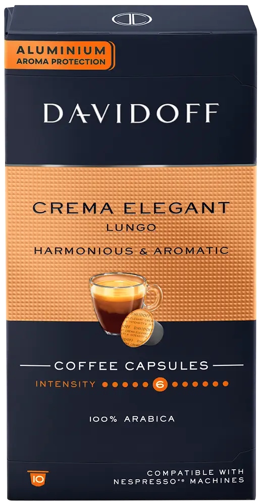 Kapsułki do Nespresso Davidoff Crema Elegant – Wyjątkowy smak w każdej filiżance