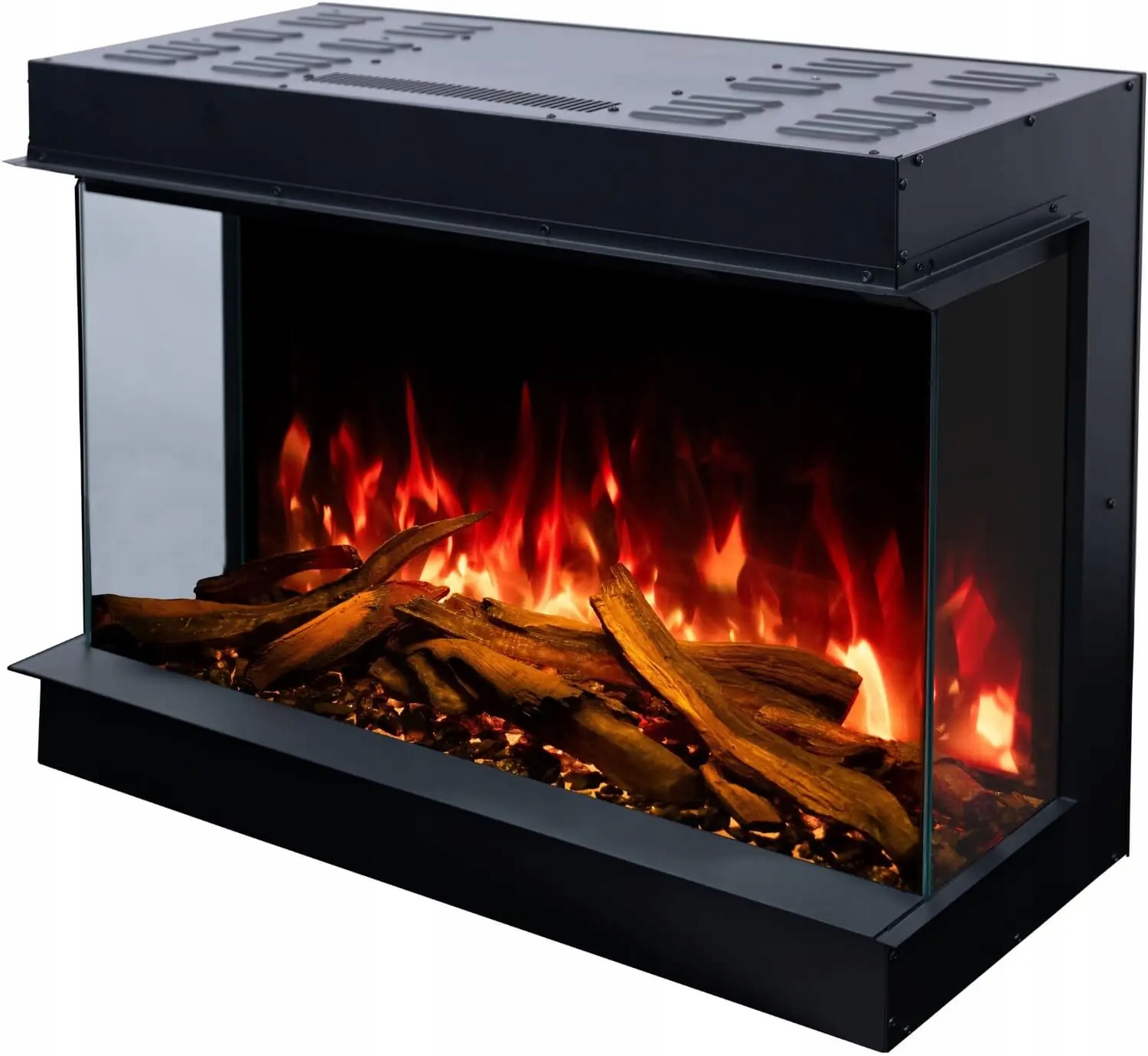 Kominek elektryczny LED AFLAMO SUPERB 3D 100 – Nowoczesne rozwiązanie do zabudowy