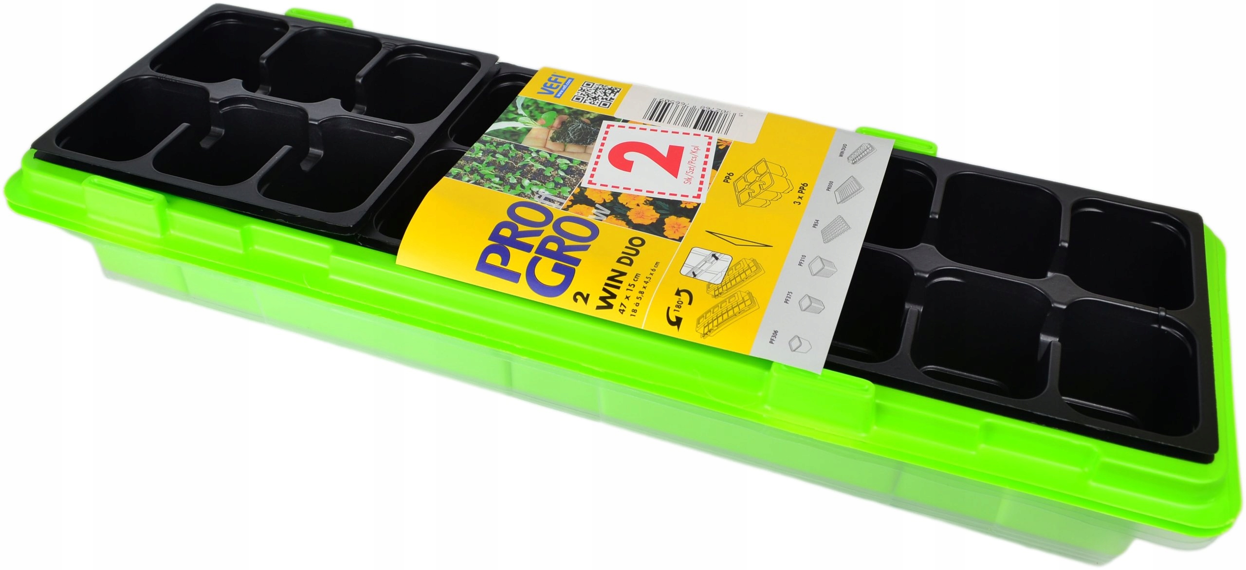 Doniczka do rozsad roślin mini szklarnia 47x16cm – Idealne rozwiązanie dla Twojego ogrodu