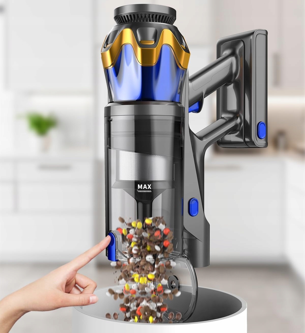 Pojemność zbiornika na kurz – 1,6 l dla dłuższej pracy