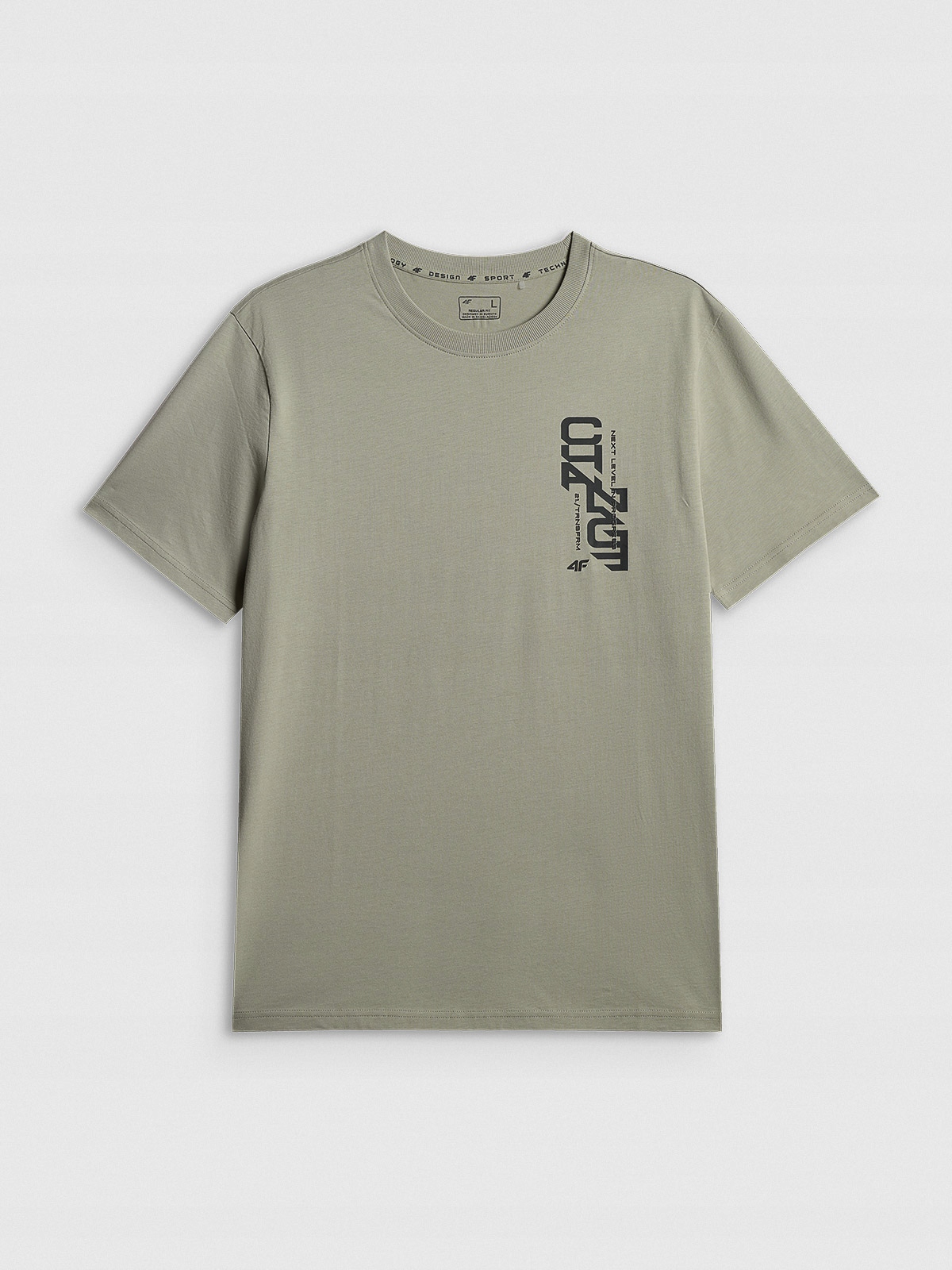 Koszulka męska bawełniana T-shirt męski sportowy z nadrukiem M2665 – Idealny wybór na aktywności