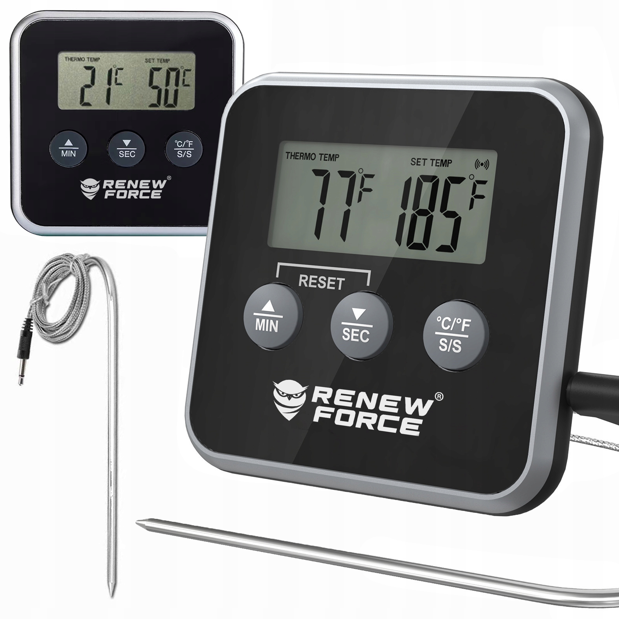 Termometr z sondą kuchenny Renew Force – Niezbędny pomocnik w każdej kuchni