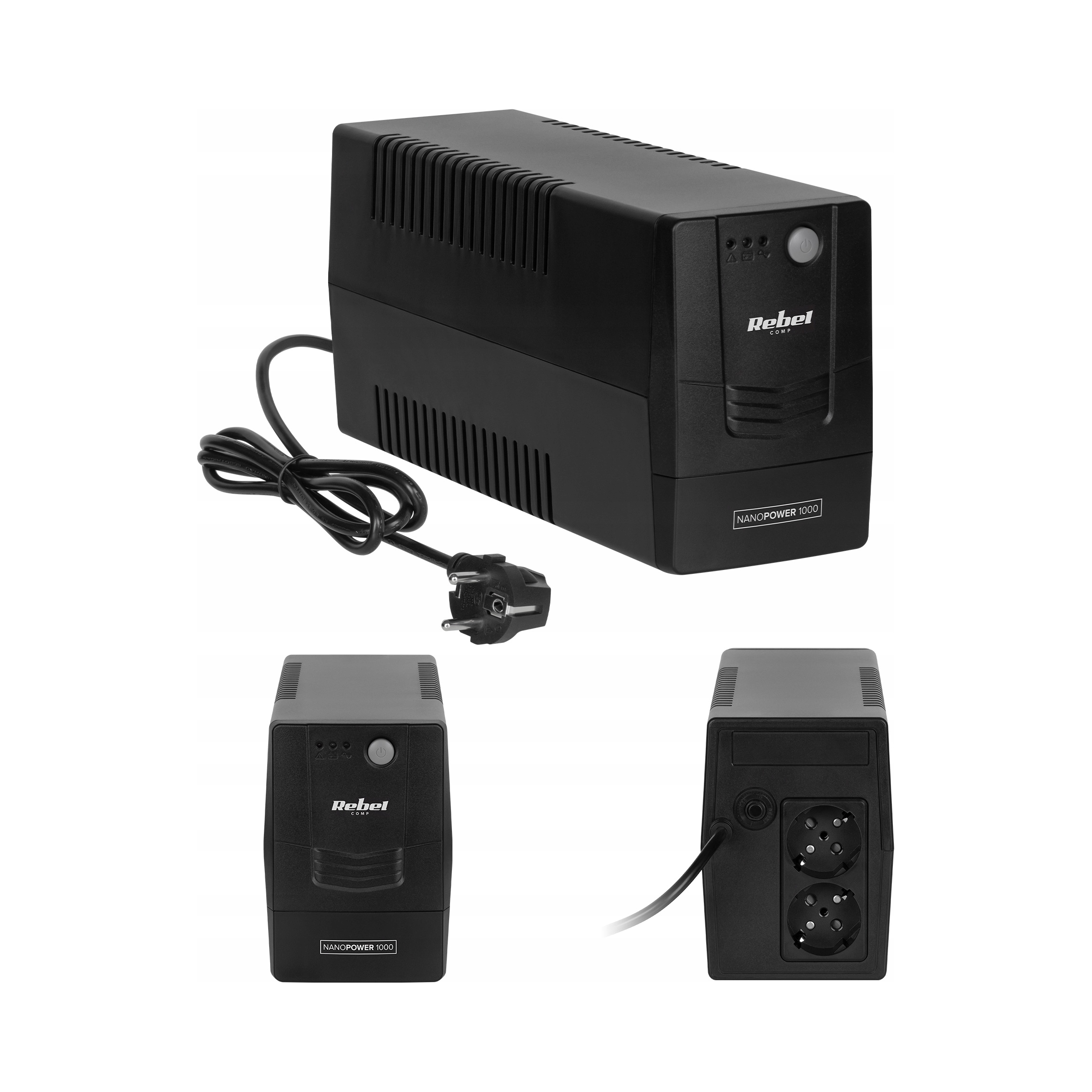 Zasilacz awaryjny UPS REBEL Nanopower 1000 – Twoje zabezpieczenie przed przerwami w dostawie prądu
