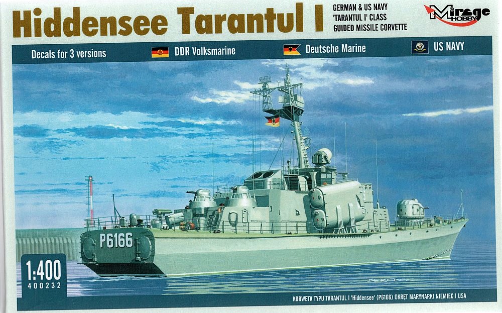 Mirage zestaw do sklejania Hiddensee Tarantul I 1/400 – Doskonała zabawa dla modelarzy
