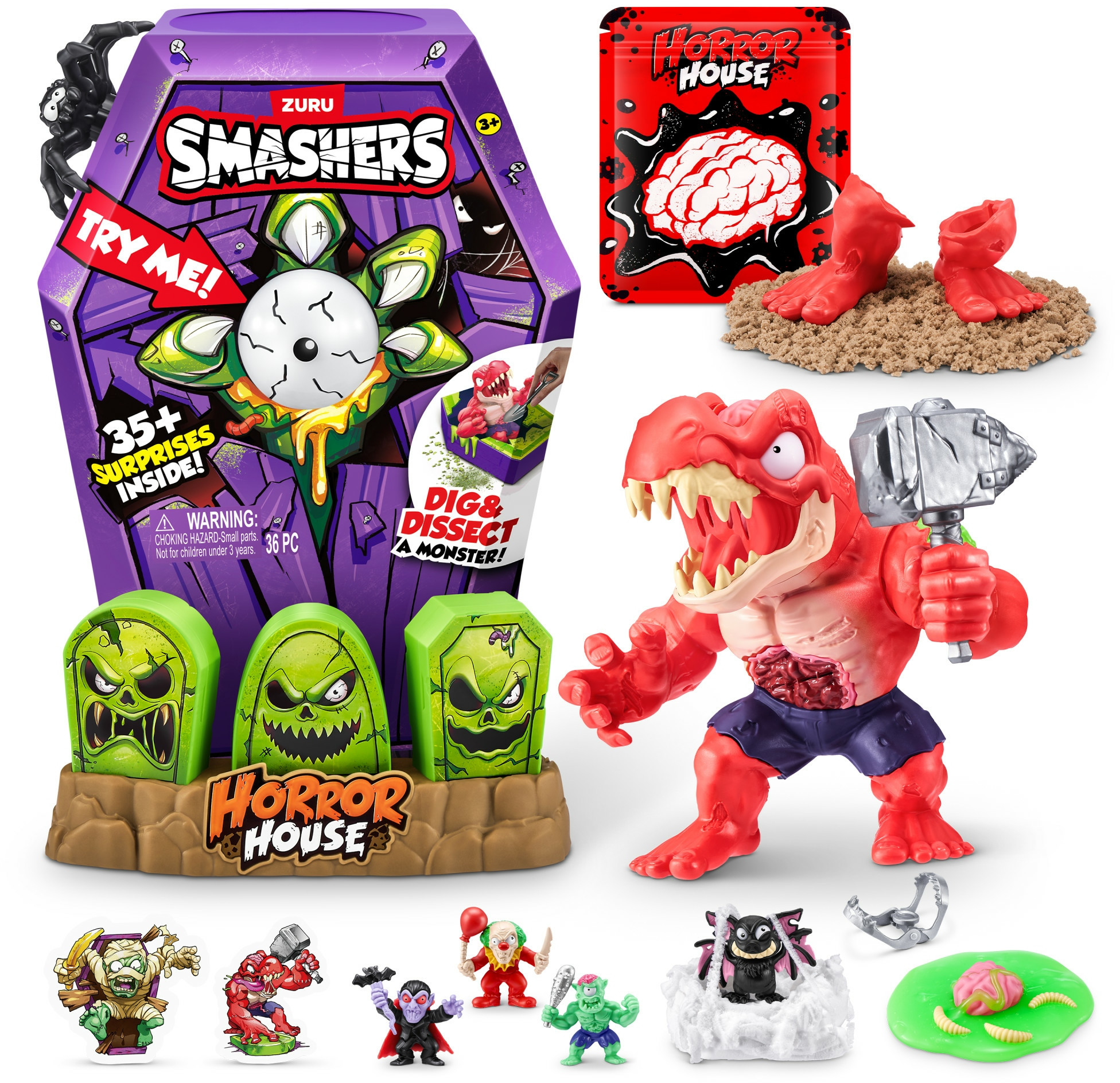 Zuru Smashers Mega Horror House - Trumna z potworem pełna emocji