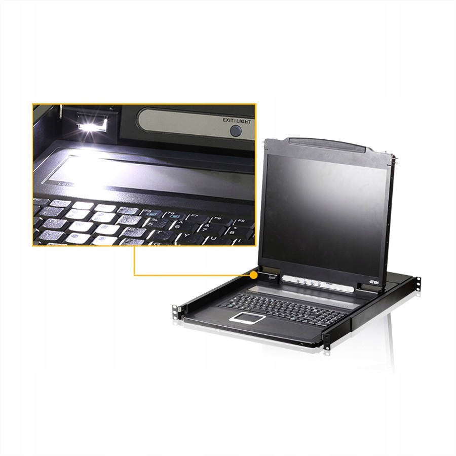 Pełna klawiatura i touchpad w układzie francuskim