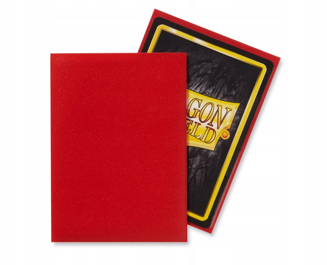 Koszulki PREMIUM na karty talię Pokemon MtG Magic MATOWE Sleeves protektory Crimson