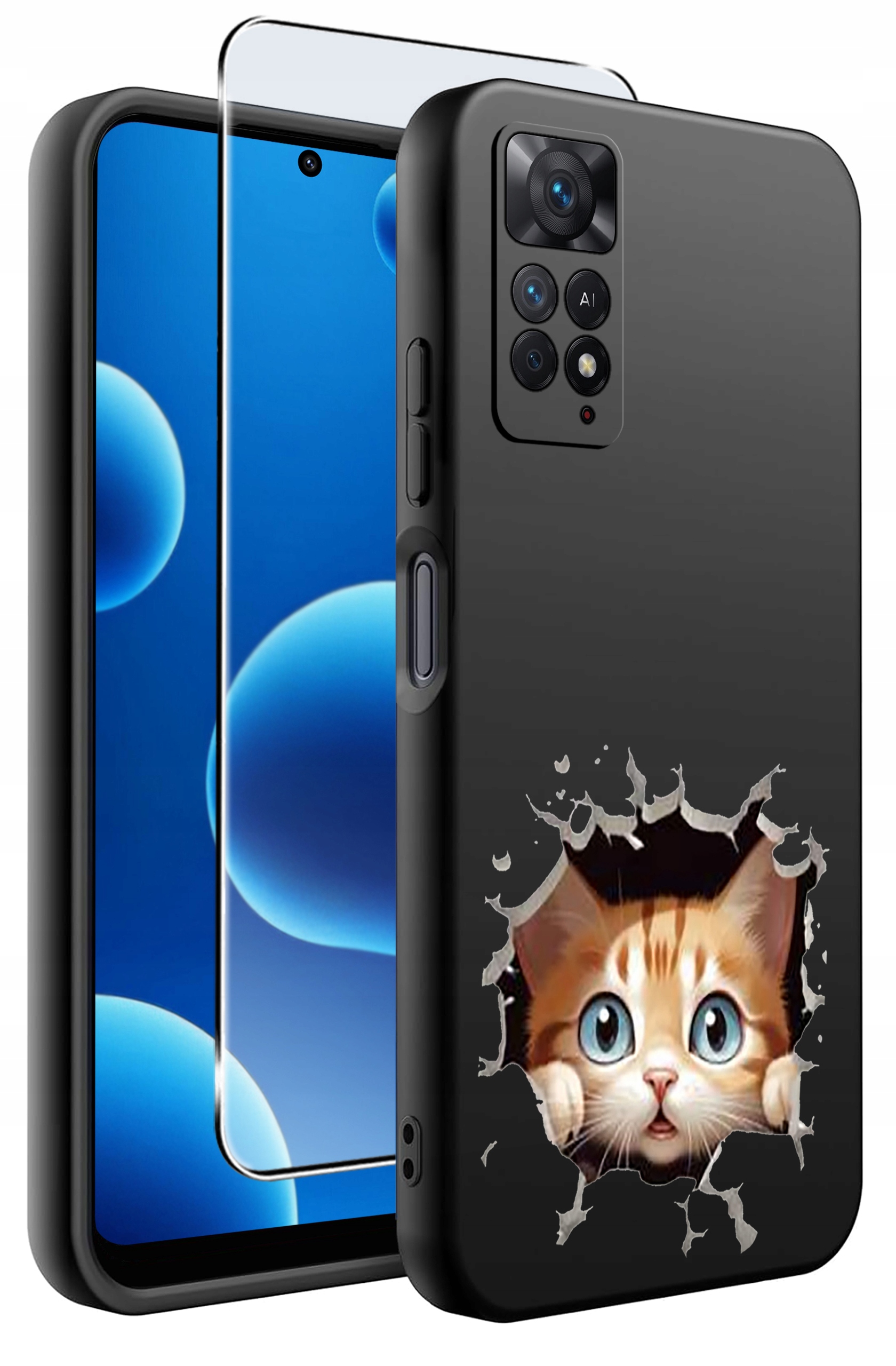ETUI do Xiaomi Redmi Note 11 Pro SILIKONOWE MATT CASE + SZKŁO HARTOWANE 9H – Ochrona i styl w jednym